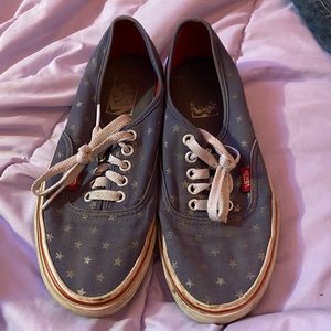 Red white and blue vans!